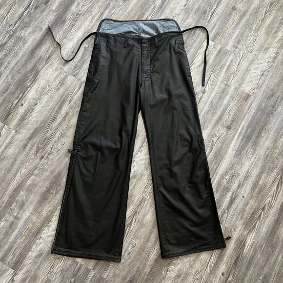 Diesel Linen Blend Ottolinger Wide Leg Zip Vent Pants M - Picture 1 of 15